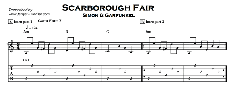 Simon and garfunkel guitar tabs pdf