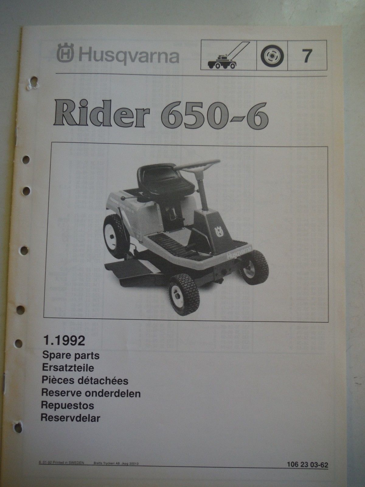 husqvarna rider 850 8 manual