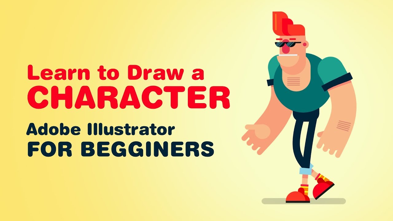 Illustrator how to draw a detailed character