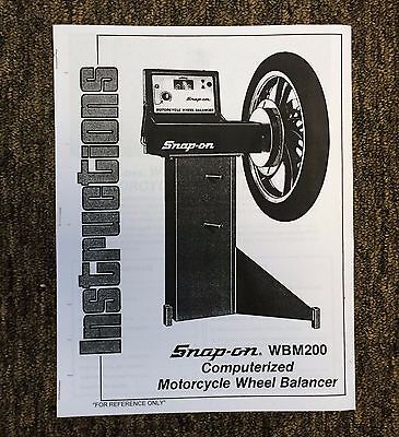 Snap on wb260a wheel balancer manual