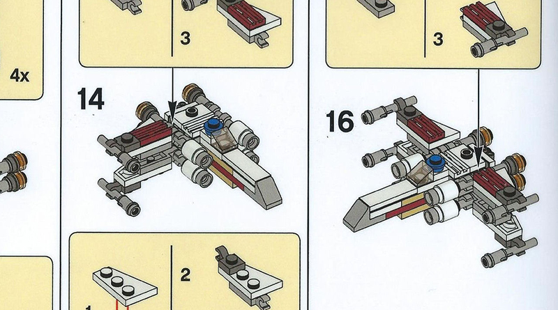 Lego star wars mini x wing instructions