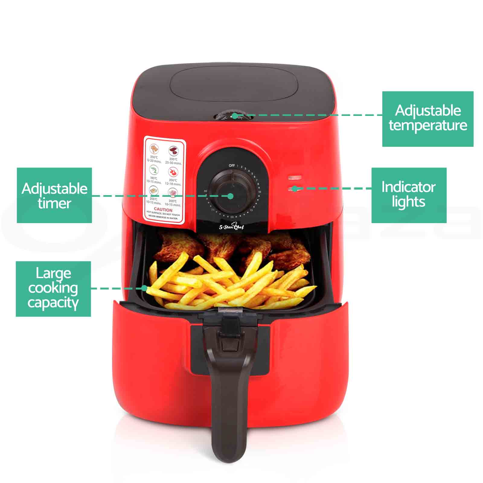 5 star chef air fryer instructions