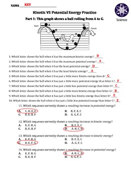 Kinetic and potential energy worksheet pdf answers