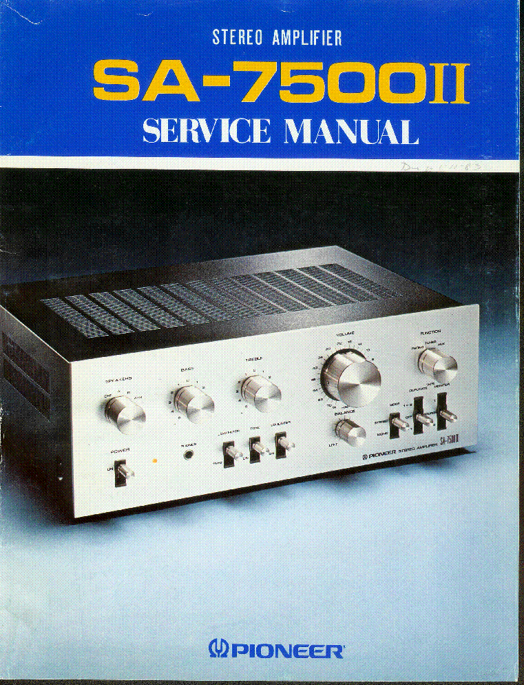 Pioneer sa 500a service manual