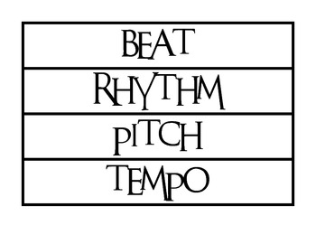Types of music vocabulary pdf