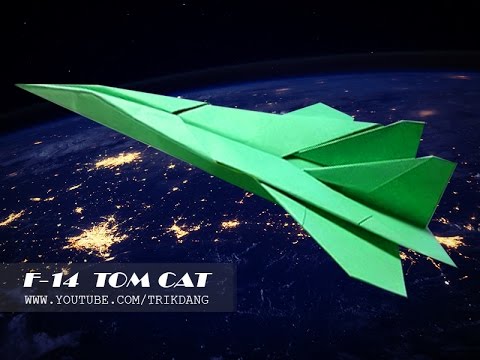 f 14 tomcat paper airplane instructions