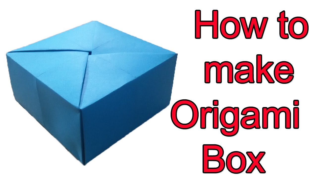 Easy origami box instructions