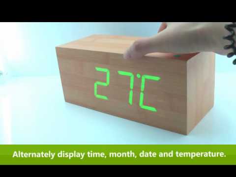 Wooden led clock instructions