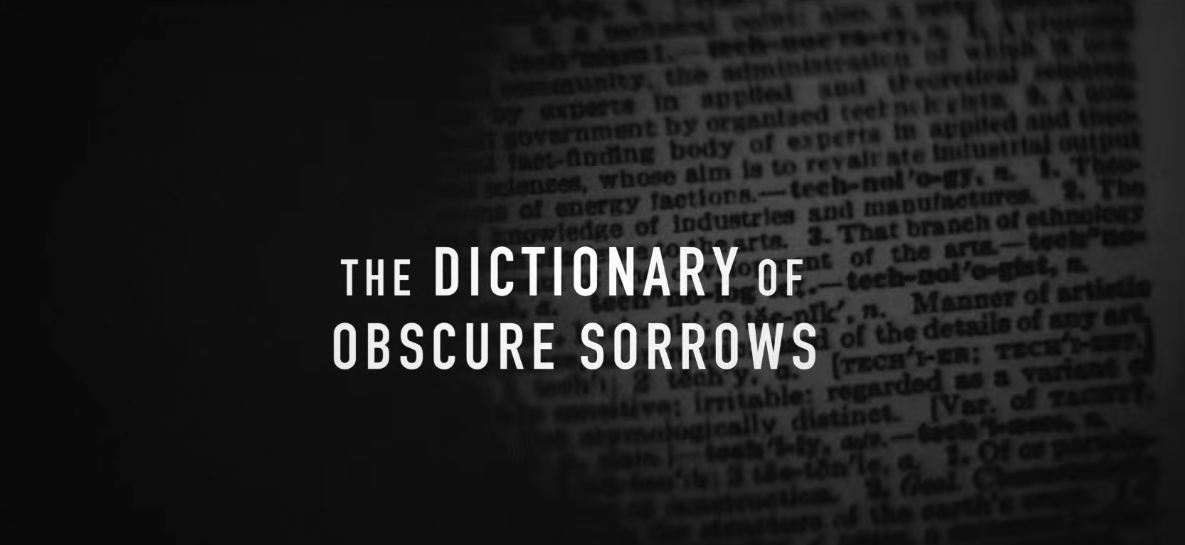 John koenig dictionary of obscure sorrows