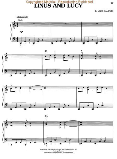 Charlie brown piano sheet music pdf