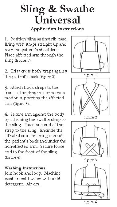 shoulder abduction sling instructions