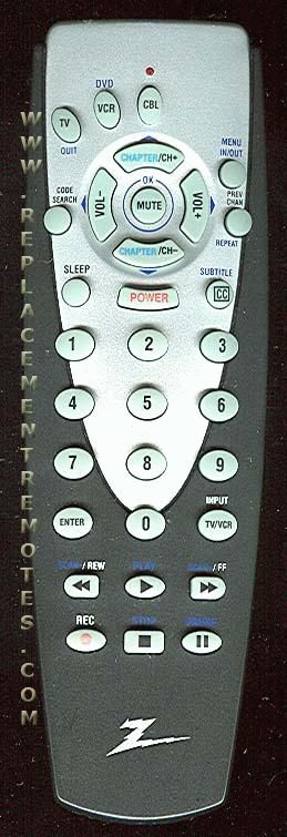 zenith universal remote cl015 manual