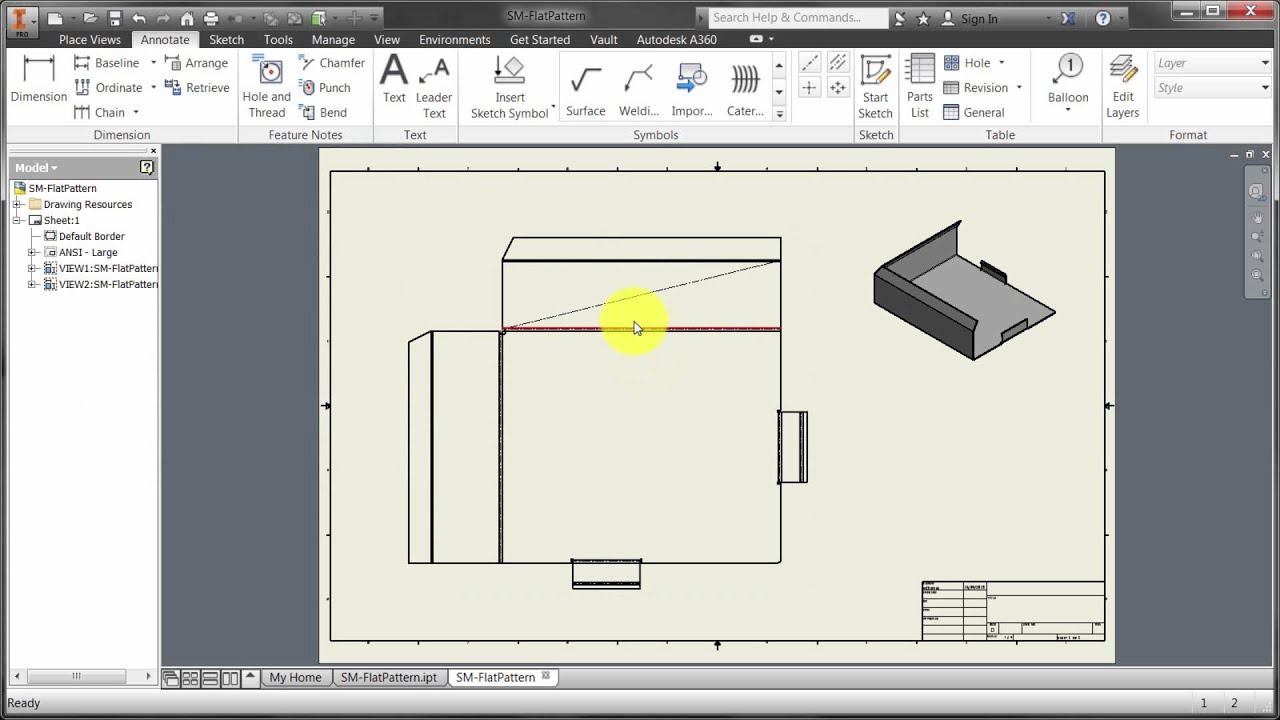 Sheet metal drawing example pdf