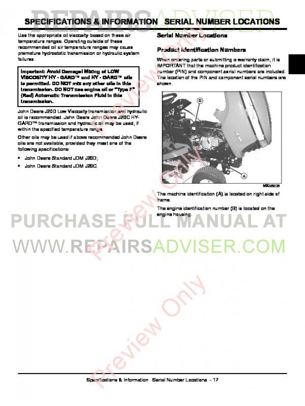 John deere x300 manual pdf