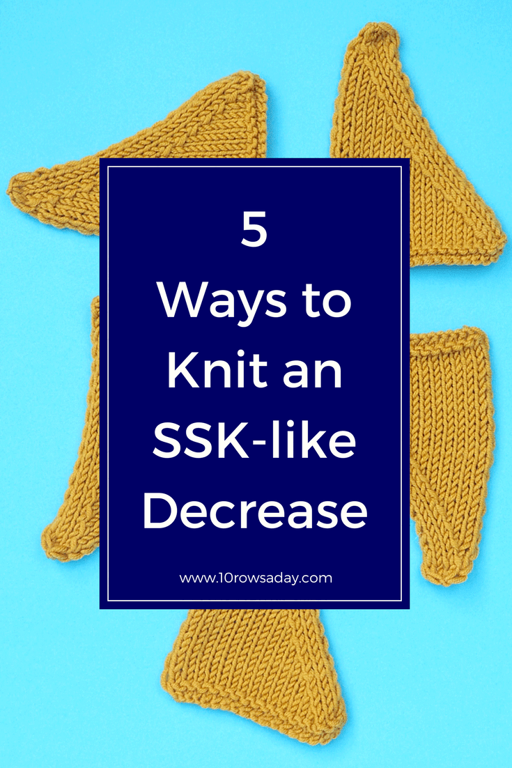 knitting stitches instructions ssk
