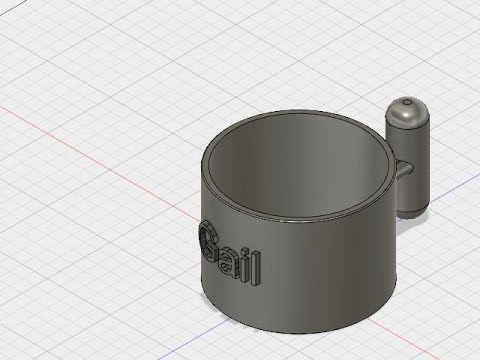 Fusion 360 how to draw text on cylinder