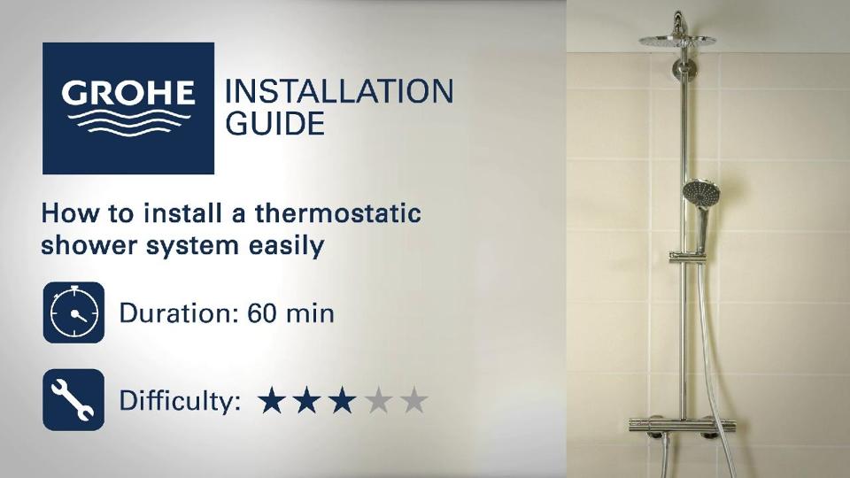 Grohe thermostatic valve installation manual