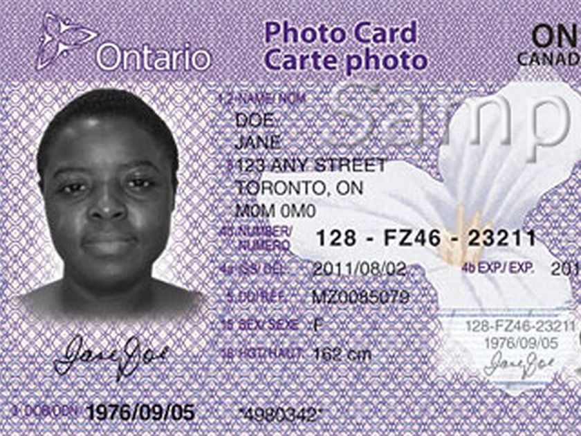 Health card ontario 2017 document number