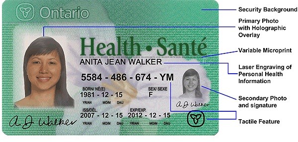 Health card ontario 2017 document number